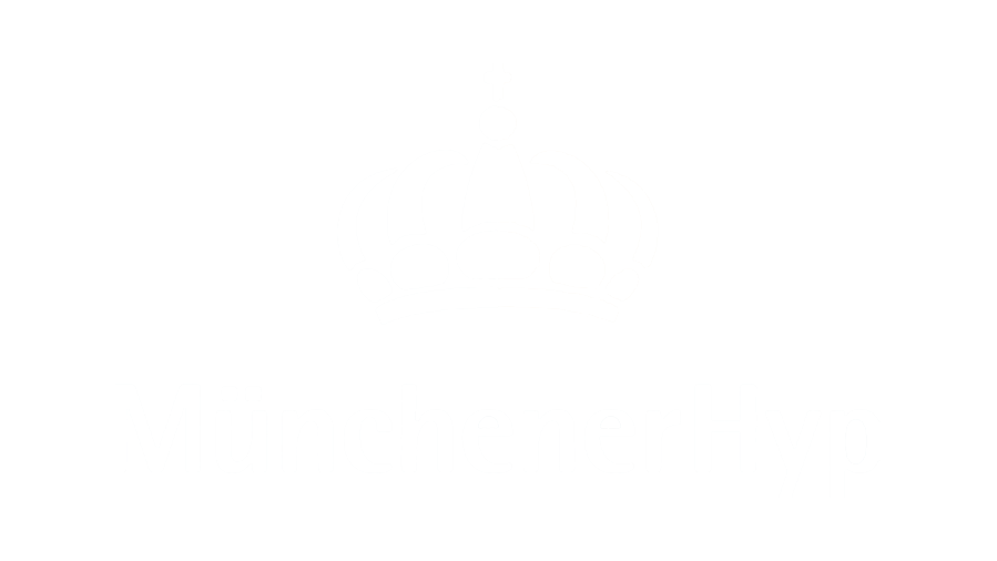 Das Logo der MünchnerHyp in weiß.