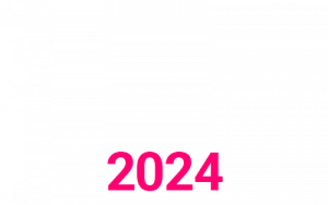 Die zahl 2024 in pink.